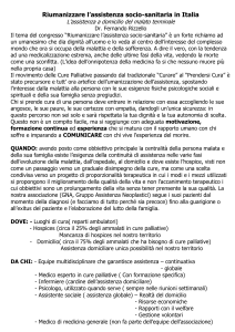 L`assistenza a domicilio del malato terminale