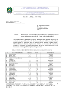 ISTITUTO COMPRENSIVO STATALE “G. DELEDDA” SAN