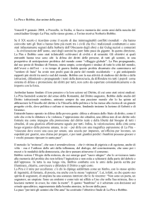 La Pira e Bobbio, due anime della pace