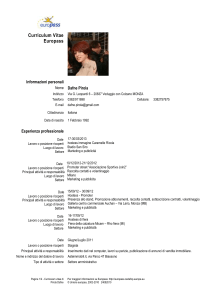Curriculum Vitae Europass