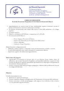 Jael Kopciowski - Centro Feuerstein per lo sviluppo e l`integrazione