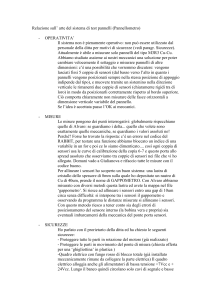 Relazione sull` arte del sistema di test pannelli