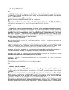 Addì, 20 luglio 2006 in Milano tra la NESTLE` ITALIANA S.p.A.