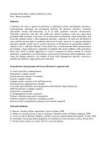 Sociologia dell`educazione 2013_2014