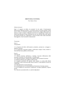 DIRITTO DELL`ECONOMIA