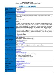 progetto erasmus 2011/12 - Lauree e Lauree Magistrali