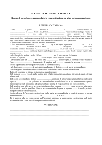 SOCIETA` IN ACOMANDITA SEMPLICE Recesso di socio d`opera
