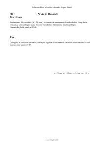 Serie di reostati