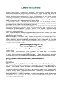 IL MONDO CHE VORREI