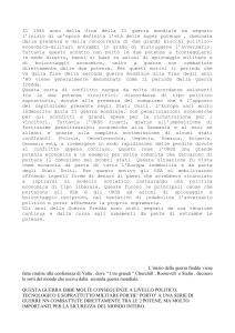 Il 1945 anno della fine della II guerra mondiale ha segnato l`inizio di