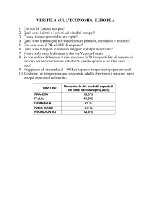 VERIFICA SULL`ECONOMIA EUROPEA