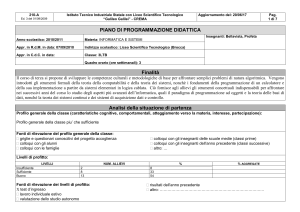 Idee per la programmazione annuale preventiva