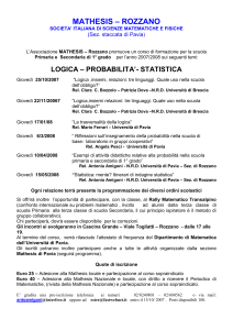 mathesis – rozzano - Dipartimento di Matematica