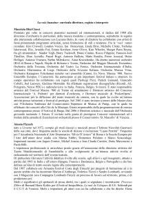 La voix humaine: curricula direttore, regista e