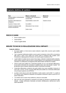 Impianto elettrico di cantiere