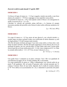 esercizi