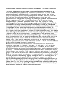 Il trading ad alta frequenza: milioni di operazioni simultanee in 0,03