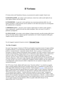 Il Verismo - Digilander