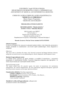 UNIVERSITA` degli STUDI di FOGGIA