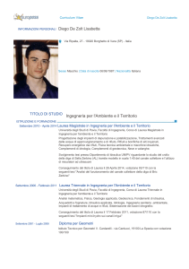 Curriculum Vitae - Università di Pavia