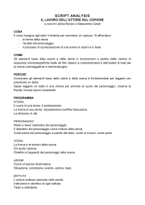 Il lavoro dell`attore sul copione - Script Analysis