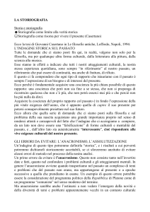 La storiografia - In piccioletta barca