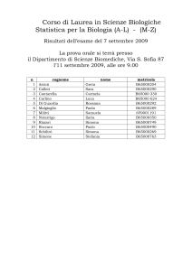 risultati 07 09 stat