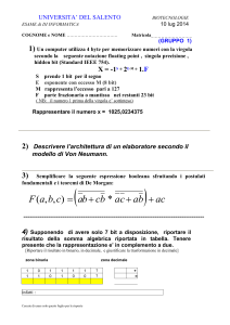 DOMANDE DI ESAME PER BIOTECNOLOGIE 20 feb