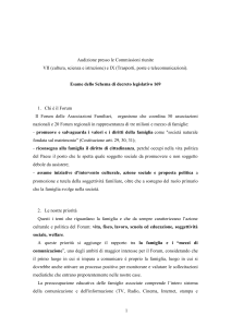 AudizioneTv20100127 - Logo del Forum delle Associazioni Familiari