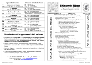 Agenda Settimanale Intenzioni delle Sante Messe 5 DOM
