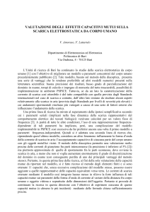 valutazione degli effetti capacitivi mutui sulla scarica elettrostatica
