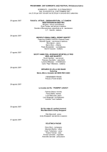 programma 2007 sorrento jazz