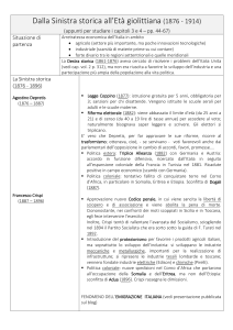 Dalla Sinistra storica all`età giolittiana