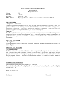 morfologia - Liceo Talete