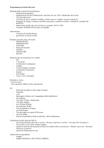 Programma - statistica@unimib