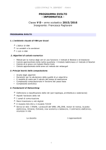 Informatica programma 5D