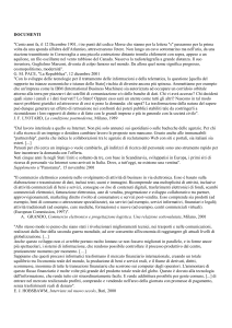 DOCUMENTI "Cento anni fa, il 12 Dicembre 1901, i tre punti del