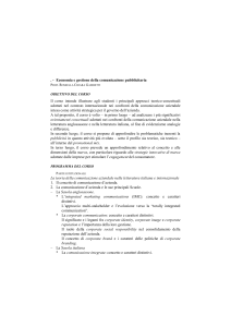 Economia e gestione della comunicazione pubblicitaria