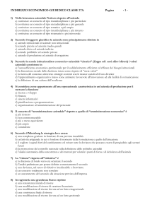 Test dﾒingresso per la classe A017 (Discipline economico