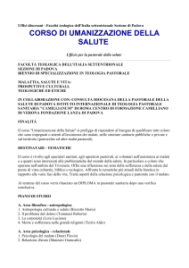 Facoltà teologica dell`Italia settentrionale Sezione di Padova