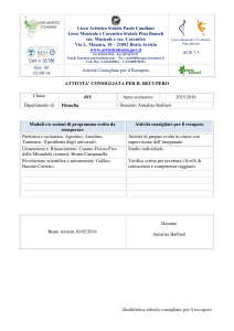 attività consigliata per il recupero