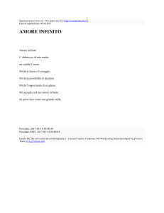 AMORE INFINITO : Noi siamo poesia : http://noisiamopoesia.it