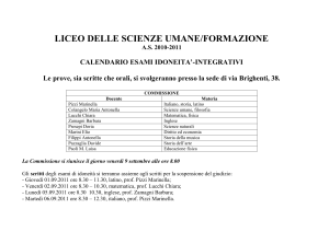 Liceo delle Scienze Umane - Liceo Classico Psicopedagogico