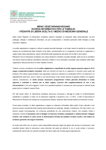 MODULO RICHIESTA RIMINI Diete vegetariane- vegane