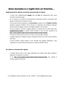 Sono studente e voglio fare un tirocinio