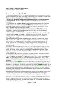Mito, religione e filosofia nel pensiero greco Francesca Cattaneo e