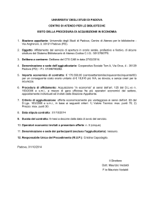 Appalto Apertura serale 2014