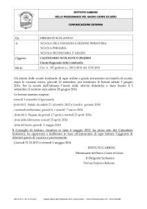 x - Istituto Madre Cabrini