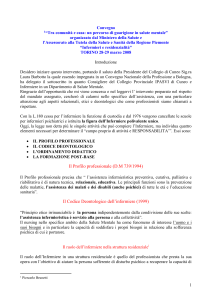 Relazione di Piercarlo Brunetti
