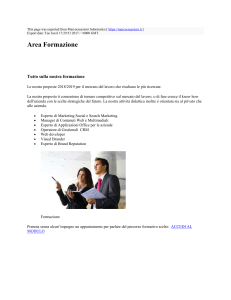Area Formazione : Marco Creazioni : http://marcocreazioni.it